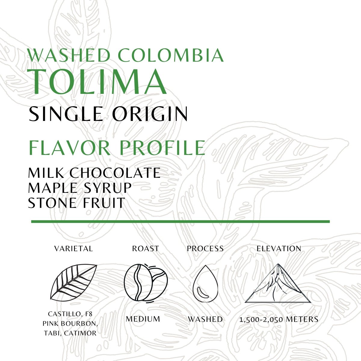 Colombia - Tolima - Washed - Old World Coffee Roasters
