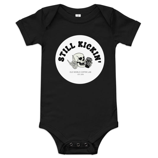 Still Kickin' Large Logo Onesie - Old World Coffee Roasters