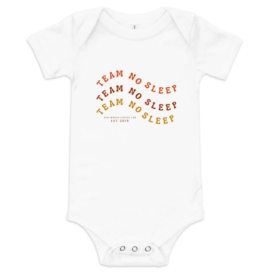 Team No Sleep Orange Onesie - Old World Coffee Roasters