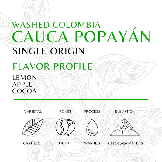 Colombia - Cauca Popayán - Washed - Old World Coffee Roasters