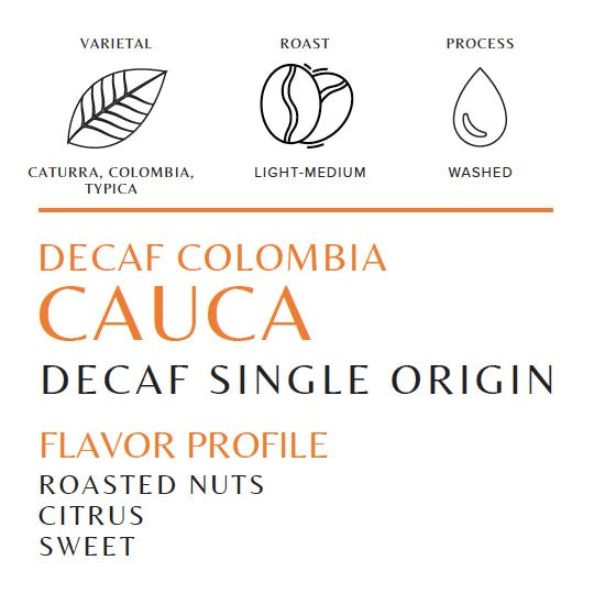 Decaf - Colombia - Cauca - Old World Coffee Roasters