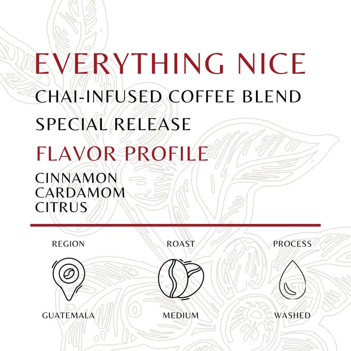 Everything Nice (Chai - Infused Coffee Blend) - Old World Coffee Roasters