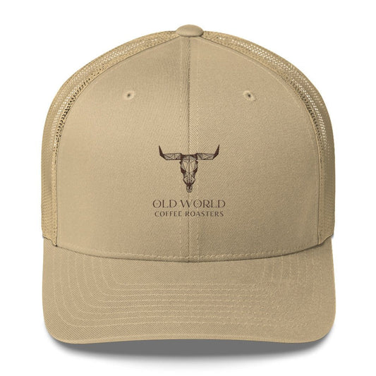 Skull Trucker Hat - Old World Coffee Roasters